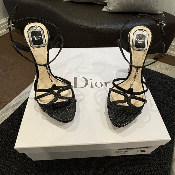Dior Calzatura black chain sandal size 8.5 - Picture 2 of 16